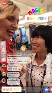 Mari Smith and Dr Ai Addyson-Zhang at Inbound18